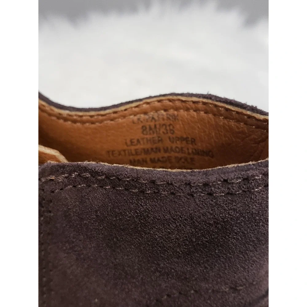 NEW NO BOX SIZE 8 Lucky Brand Pattrik Bootie suede ankle boots chocolate brown